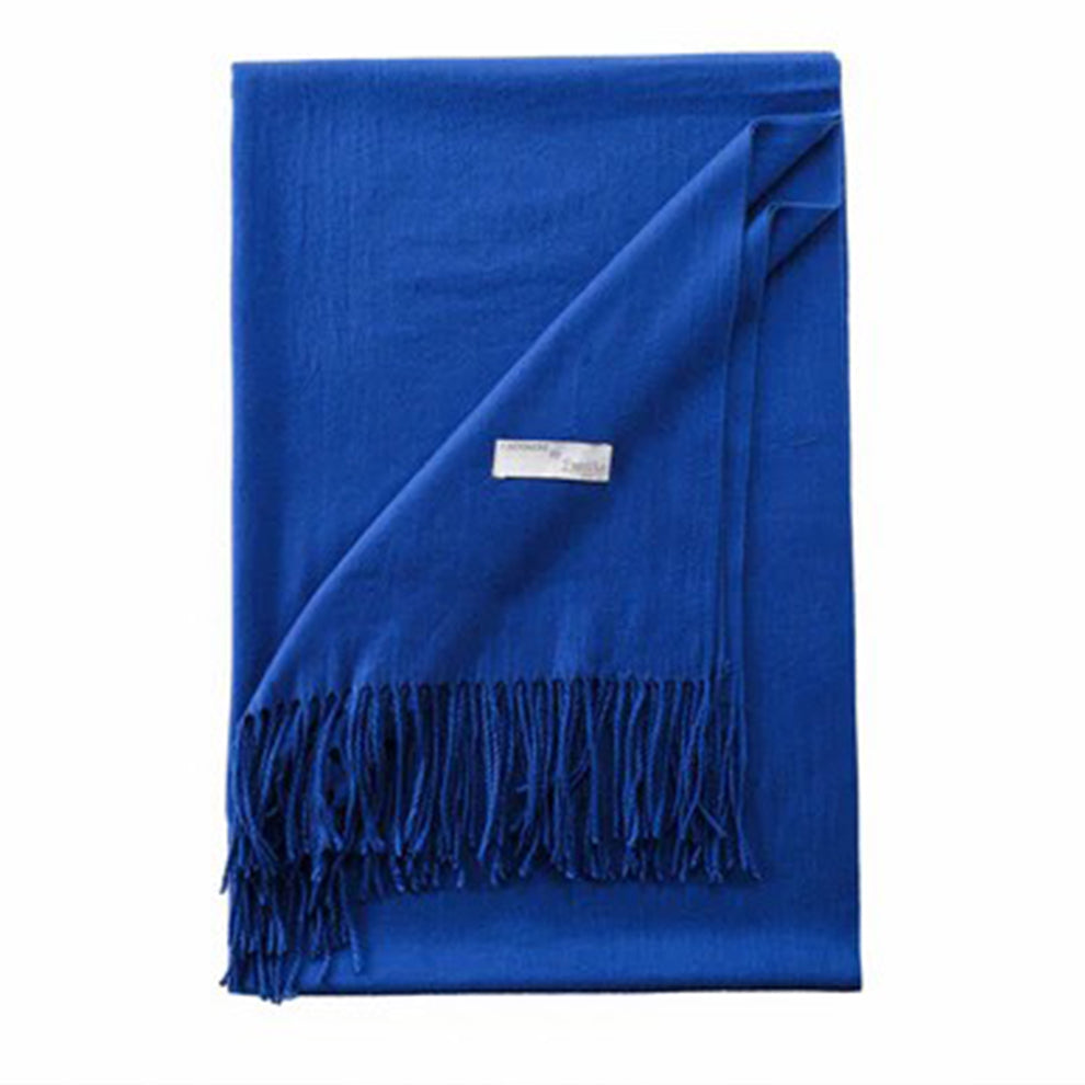 Pashmina scarf cobalt blue