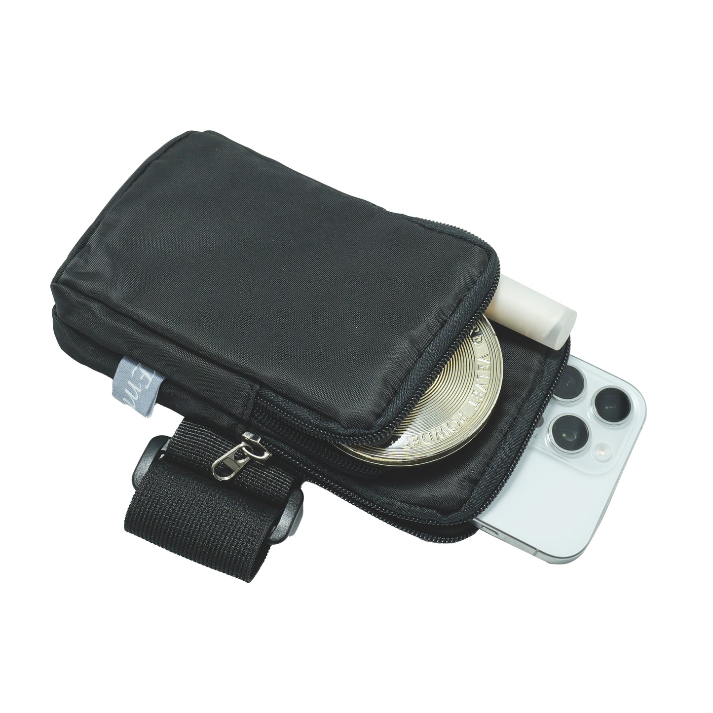Sports Arm Phone Belt – Water-Resistant Running Armband (17x9cm)-black