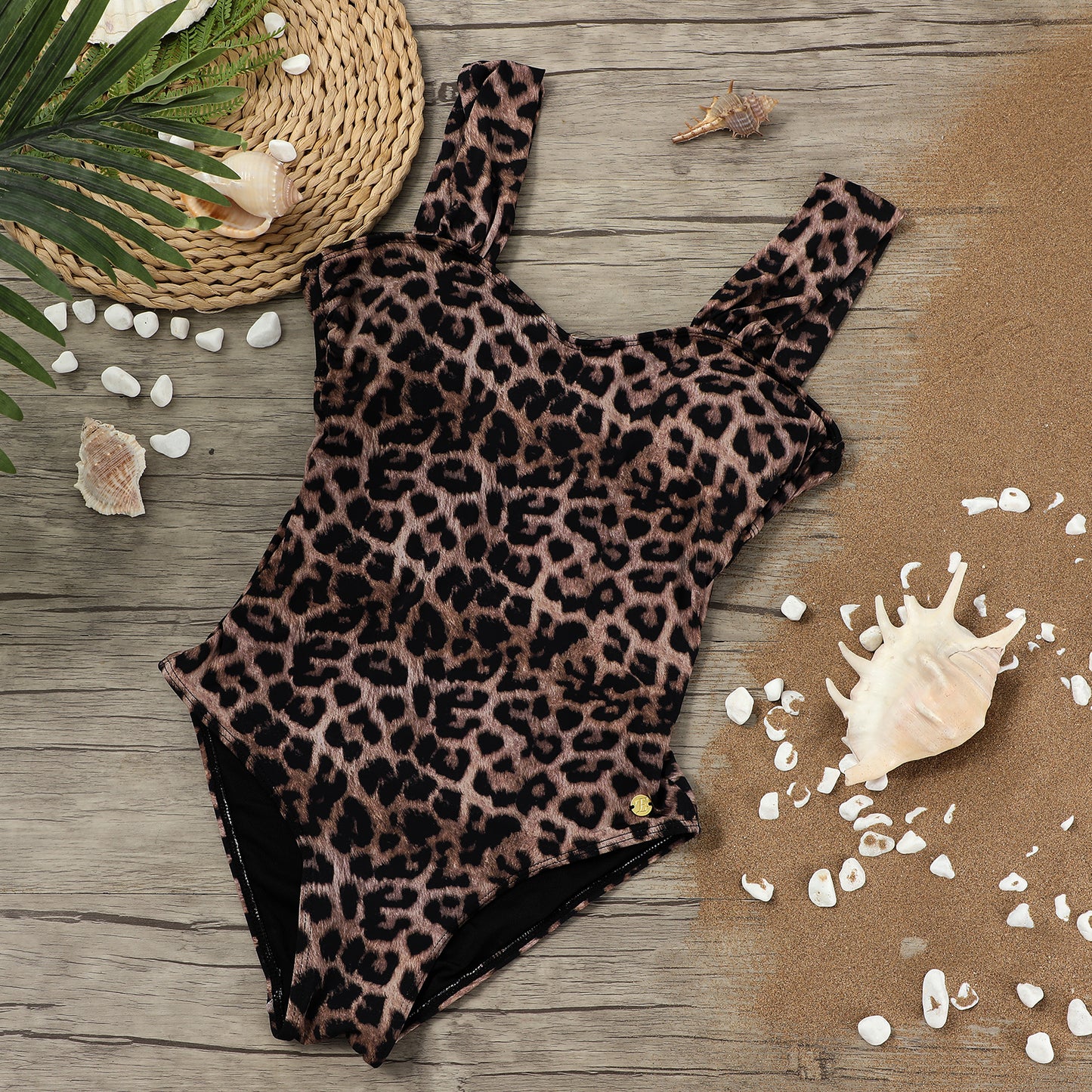 Leopard print swimsuit