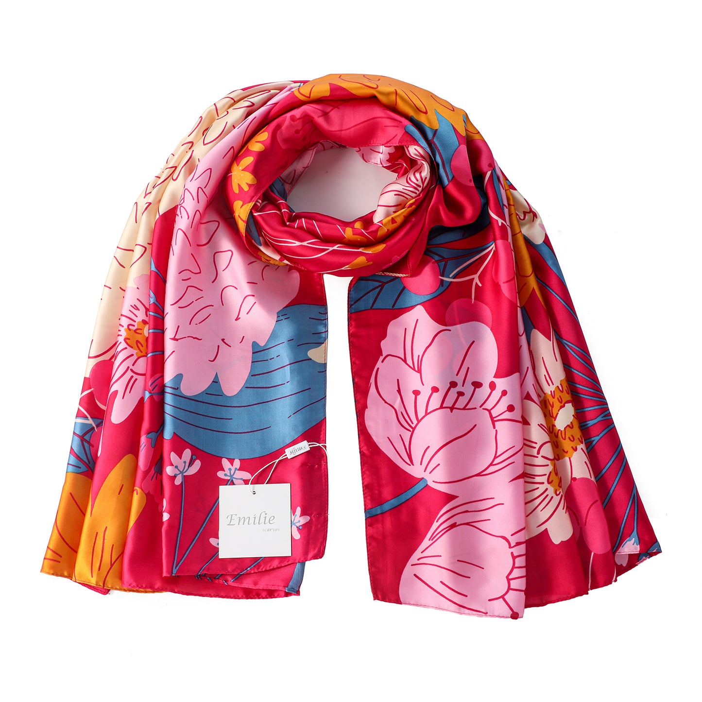 Scarf silky feeling