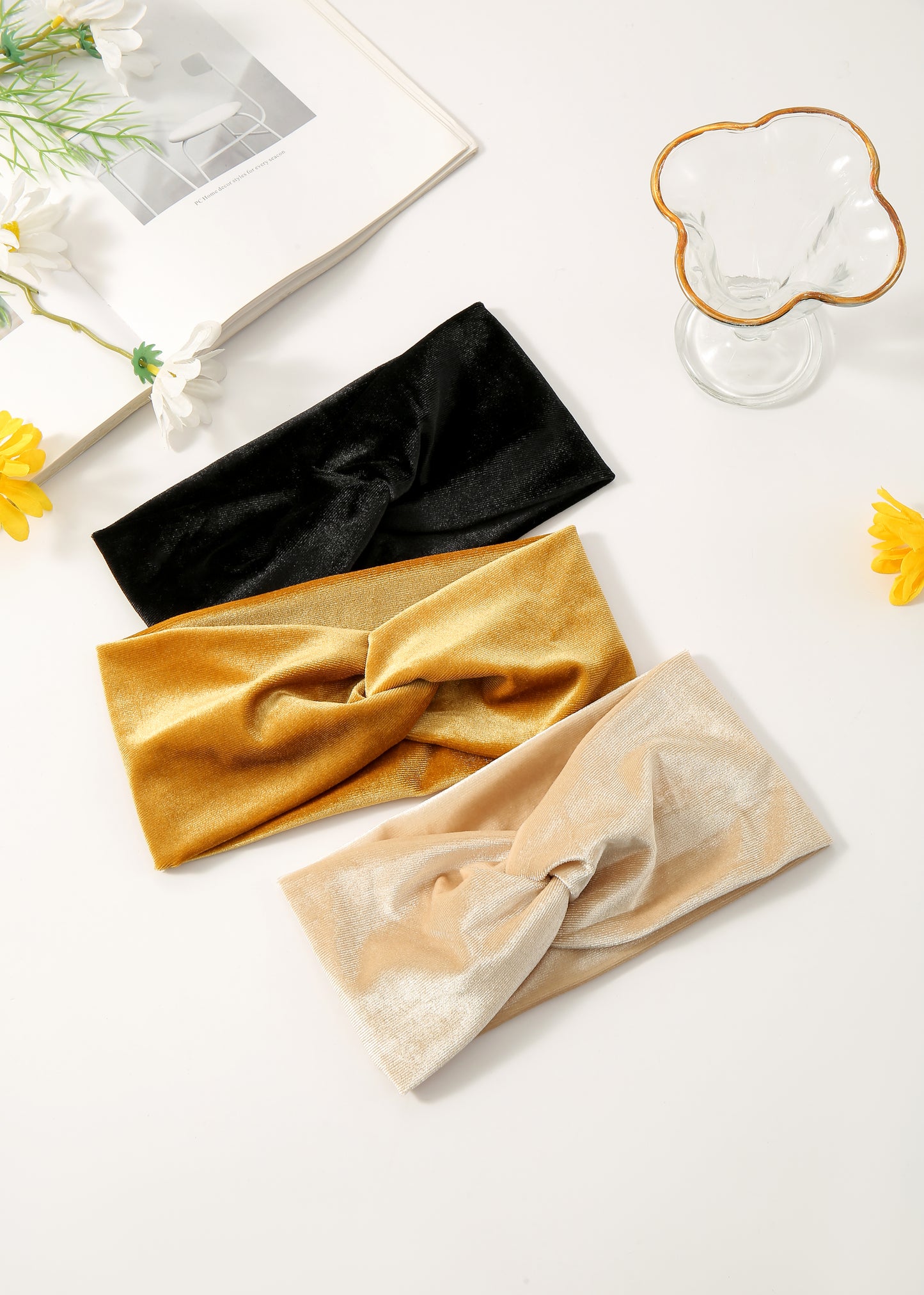 Headband velvet black
