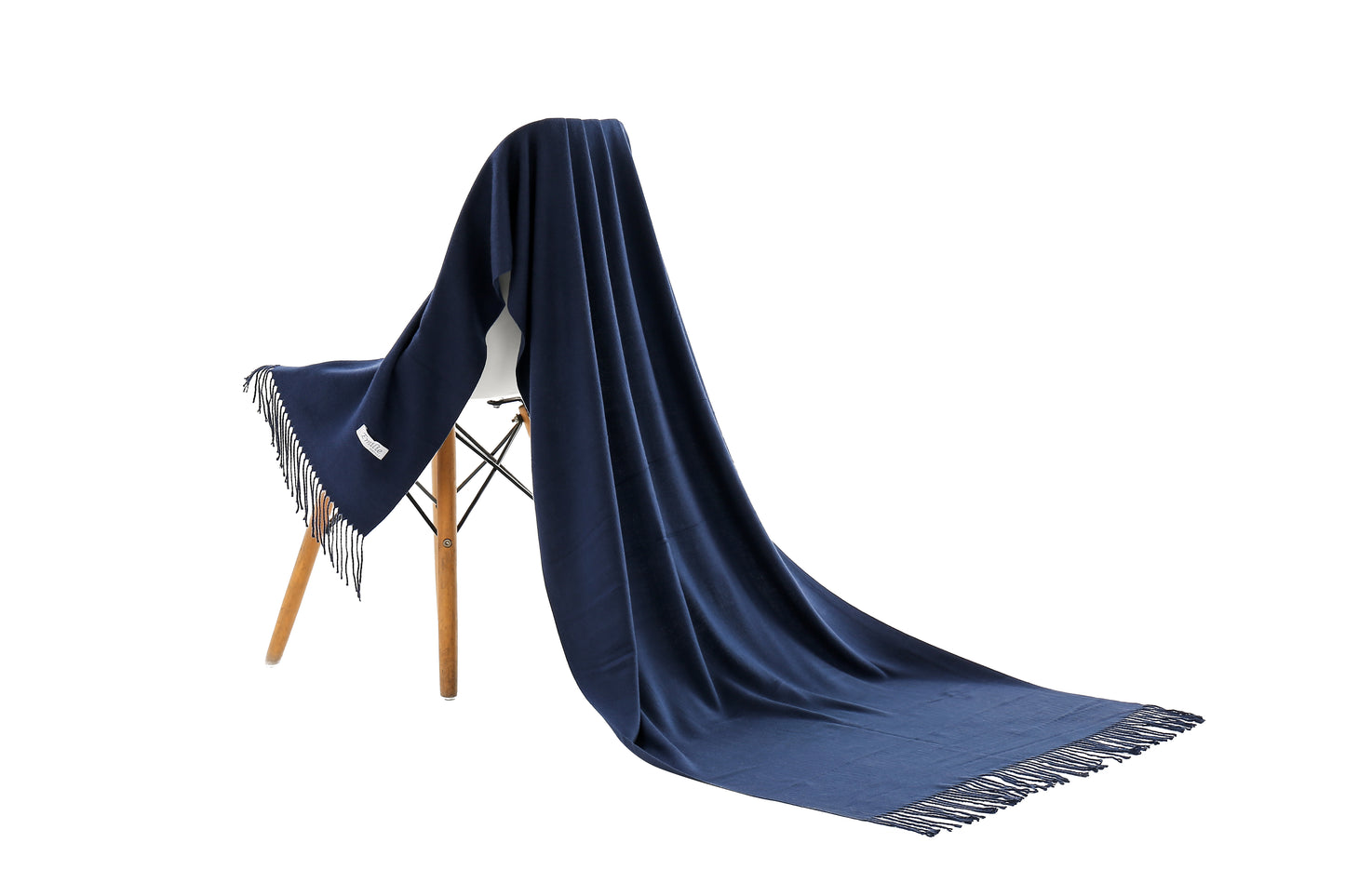 Pashmina scarf navy blue