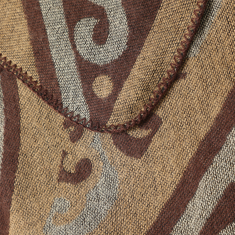 Poncho d'hiver marron