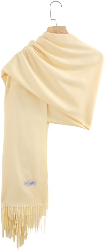Vanilla Shawl Pashmina XL 100% Recycled Polyester 220X90CM