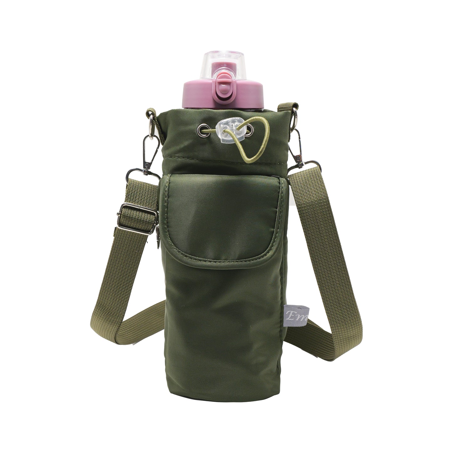 Sports water bottle bags–adjustable shoulder strap - Water-Resistant (23x14cm)-green