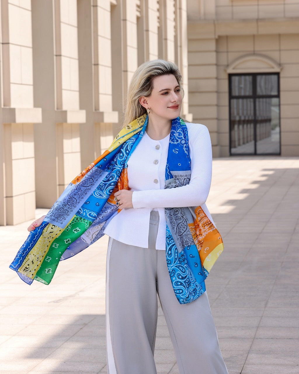 Scarf satin bandana
