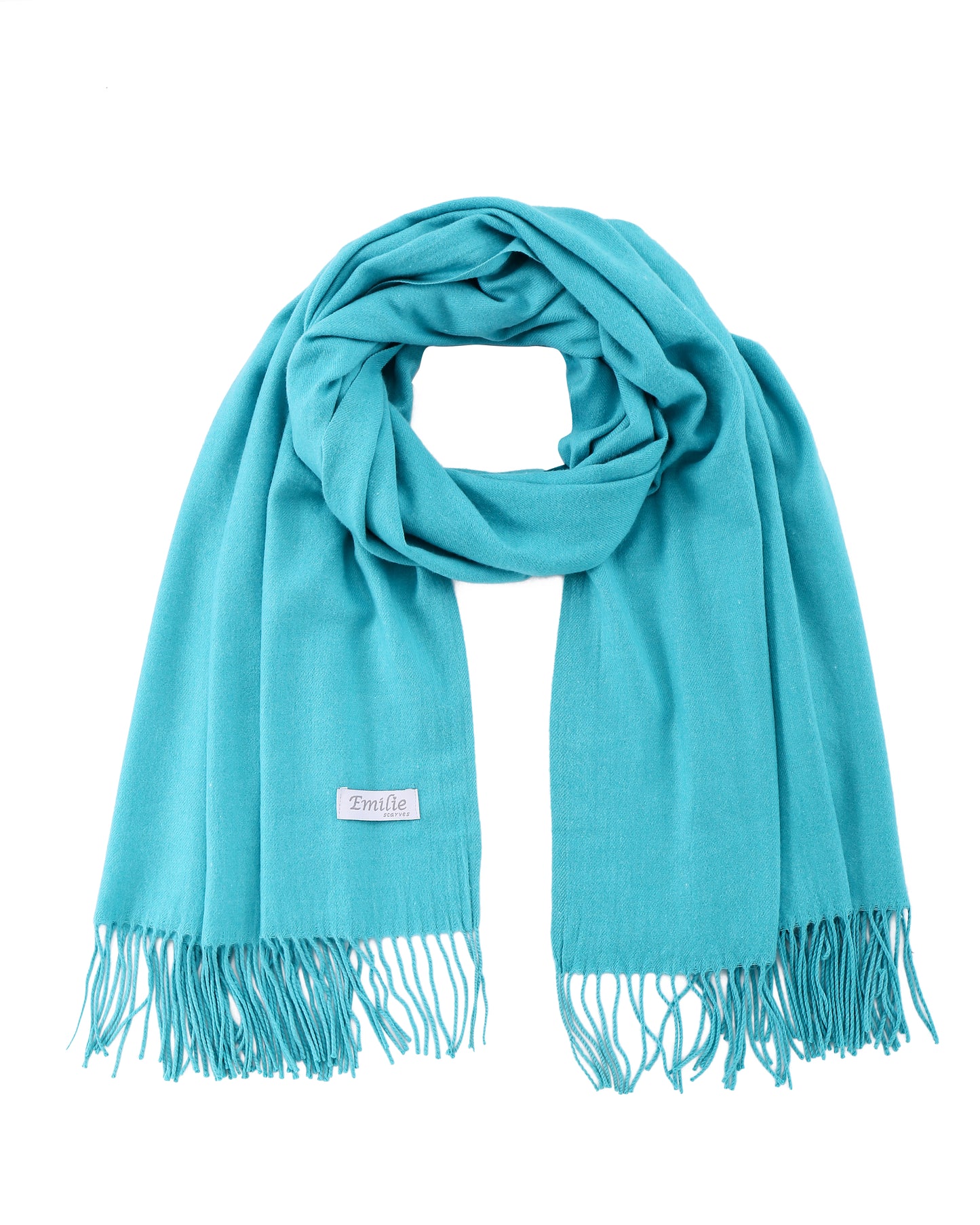 Pashmina scarf morpho blue