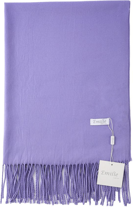 Pashmina lavender purple 200X70CM 100% Recycled polyester