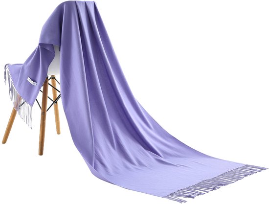 Pashmina lavender purple 200X70CM 100% Recycled polyester