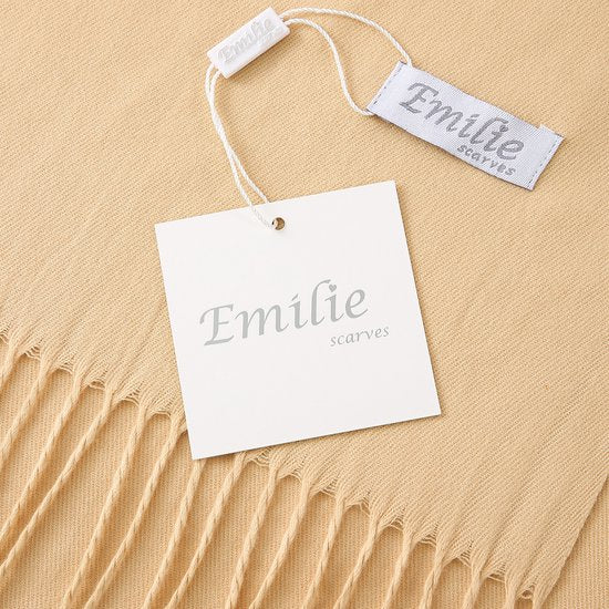 Pashmina beige 200X70CM 100% gerecycled polyester