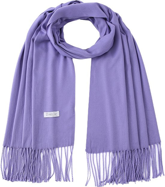 Pashmina lavender purple 200X70CM 100% Recycled polyester