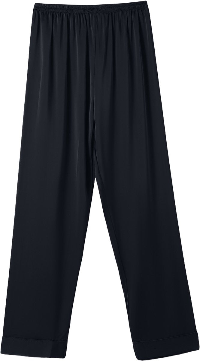 Pyjamas satin luxury trousers & shirt blue