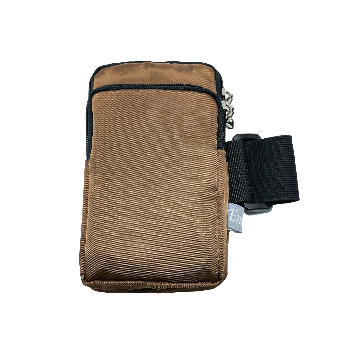 Sports Arm Phone Belt – Water-Resistant Running Armband (17x9cm)-brown