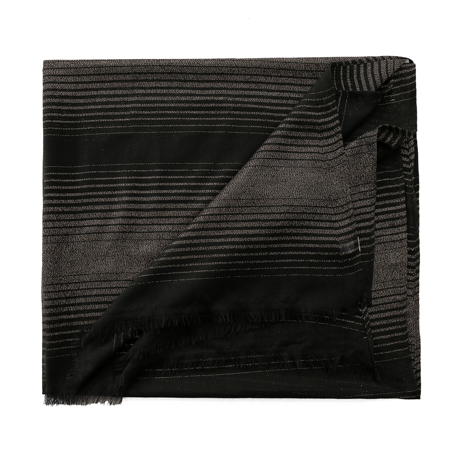 Glitter scarf black gold