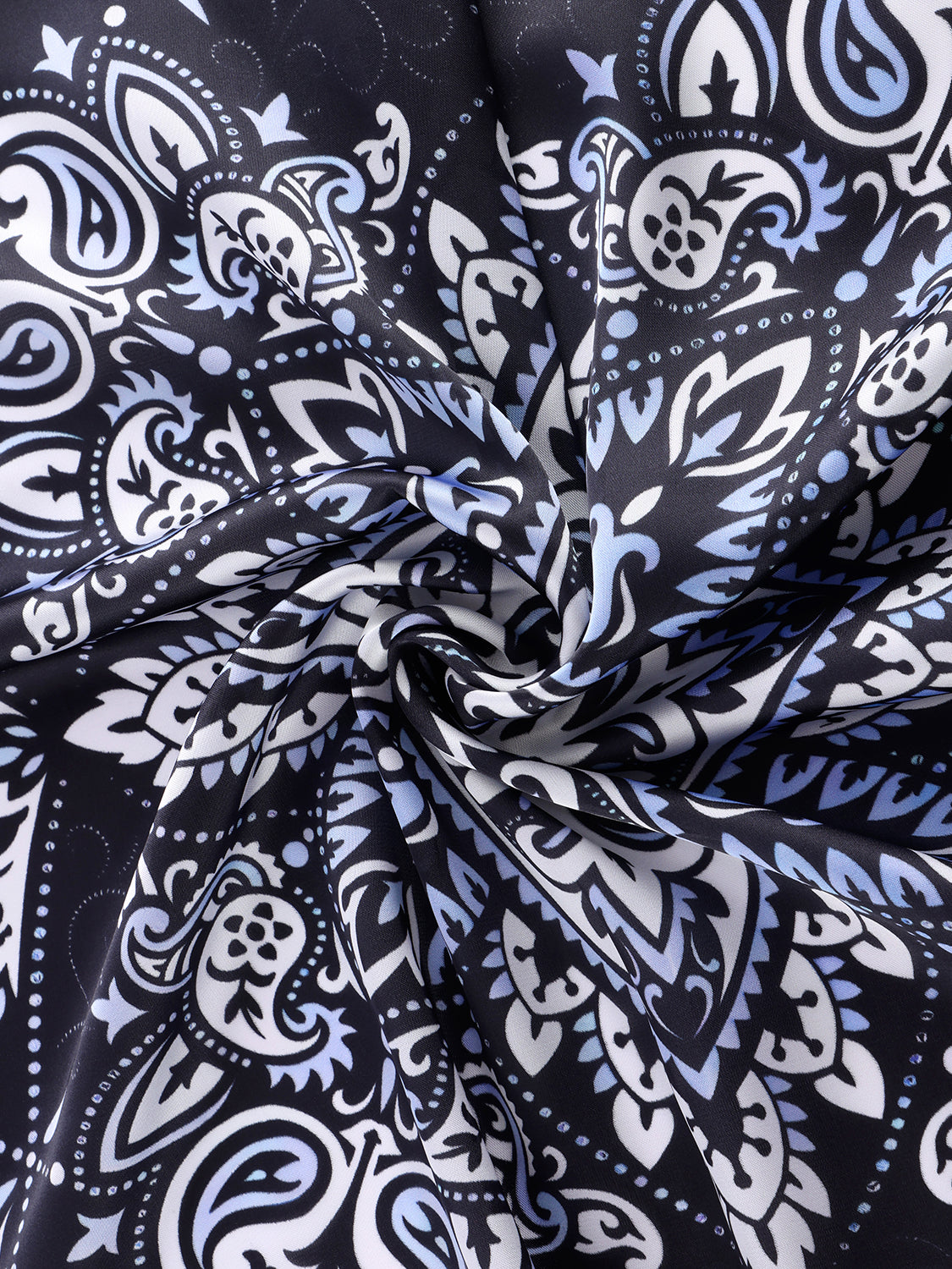 Sjaal met print blauw