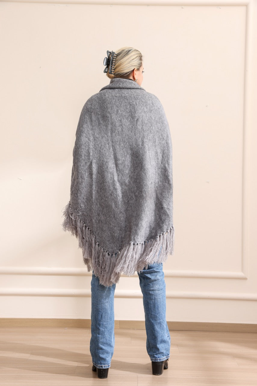 Poncho grey