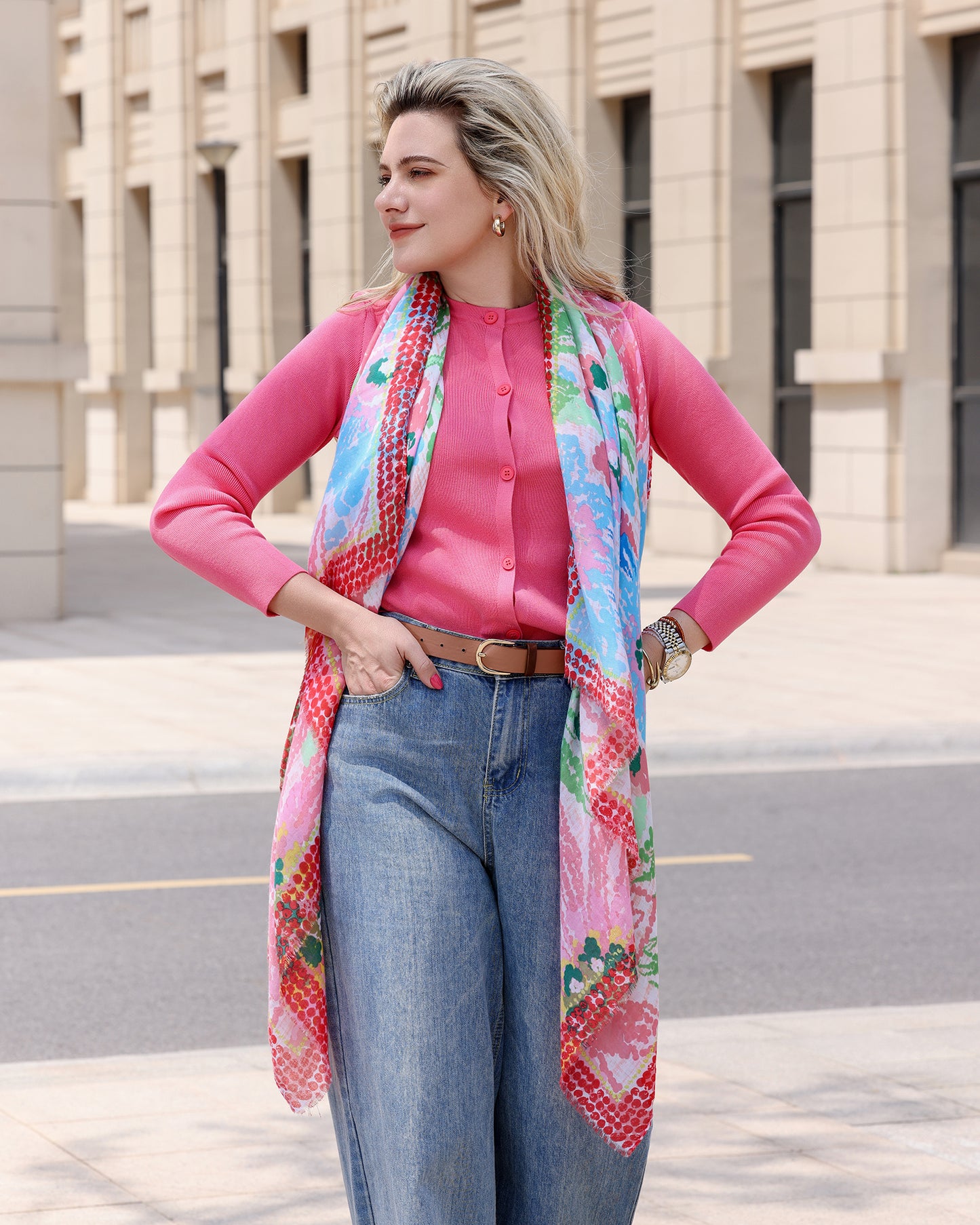 Scarf with print