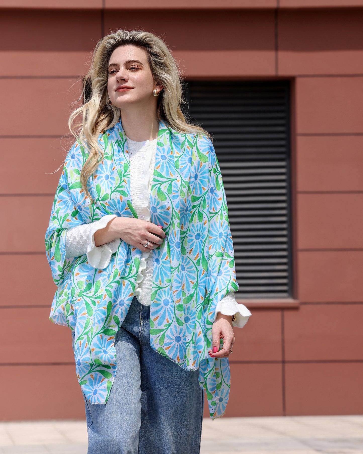Scarf floral print