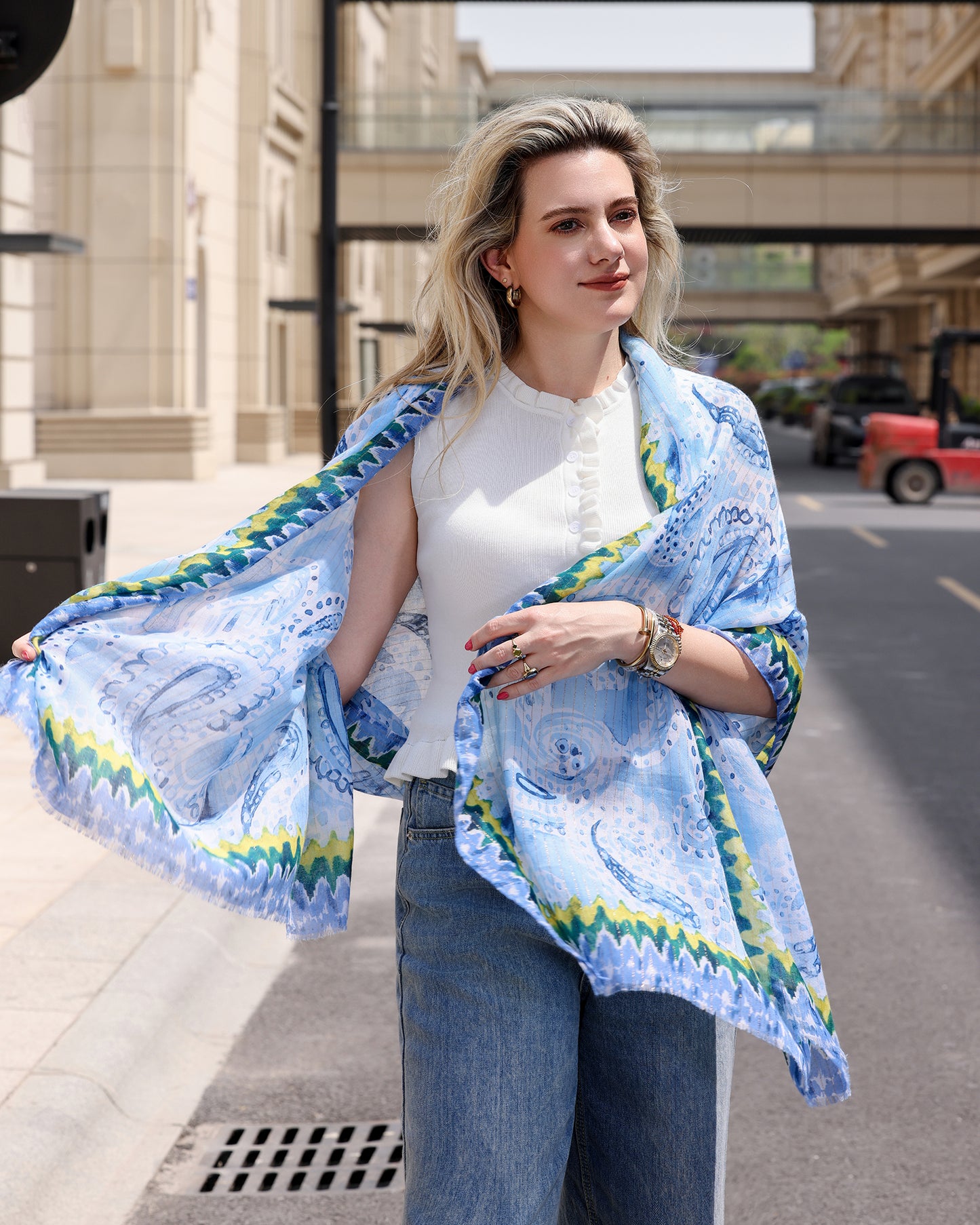 Scarf with print