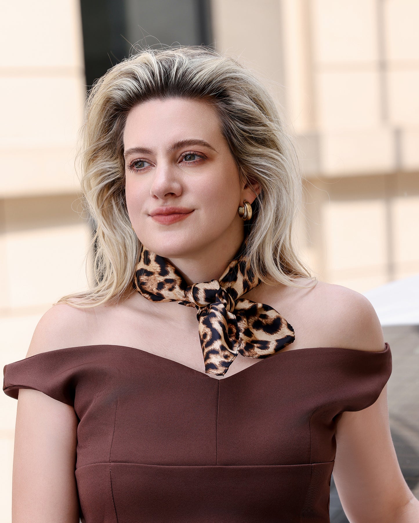 Sjaal satijn panterprint