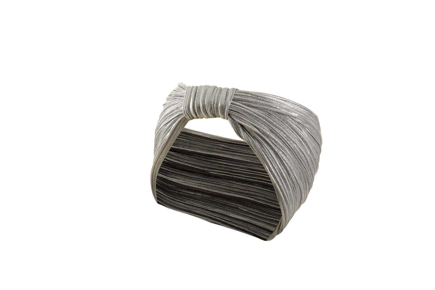 Headband satin silver