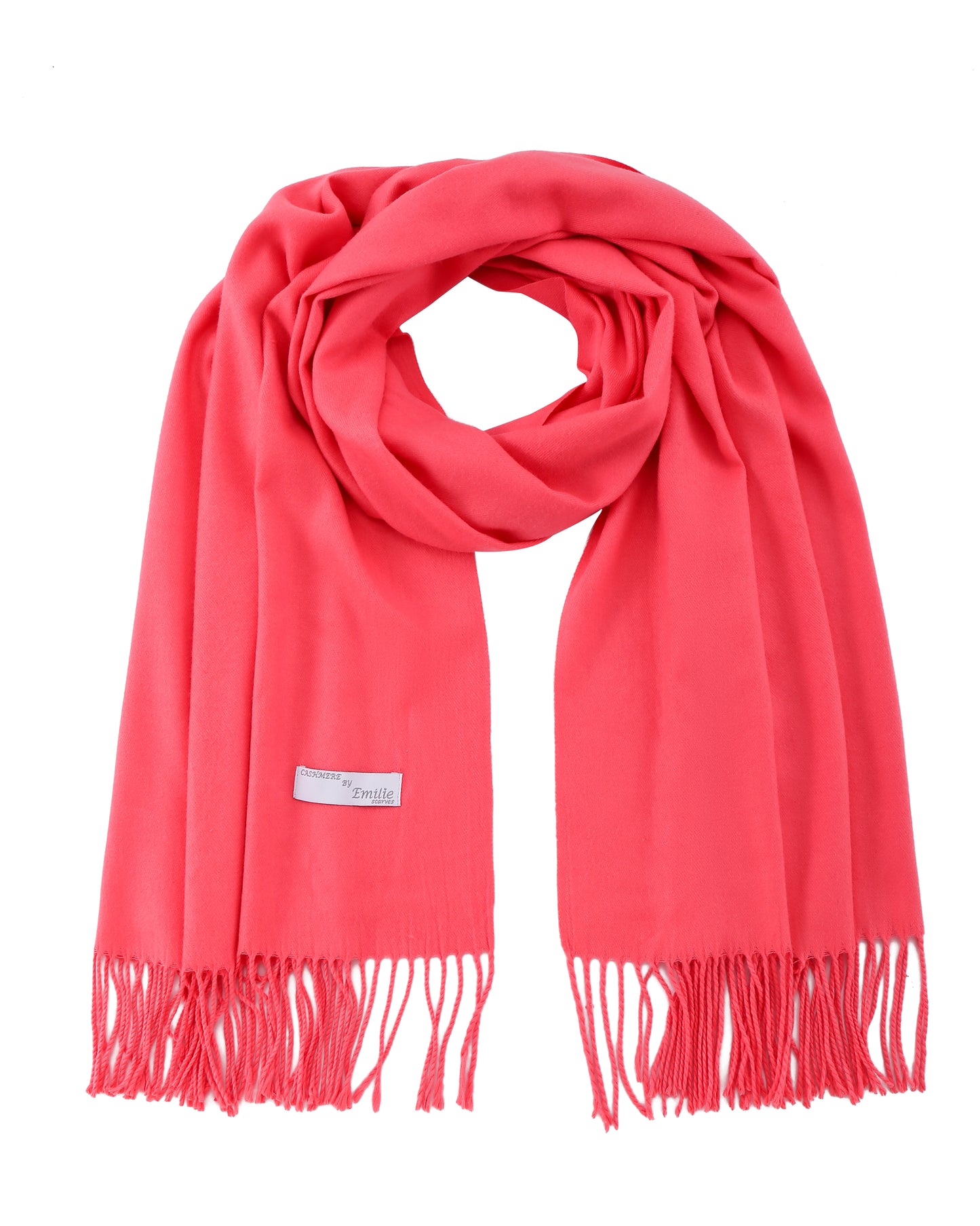 Pashmina scarf coral pink