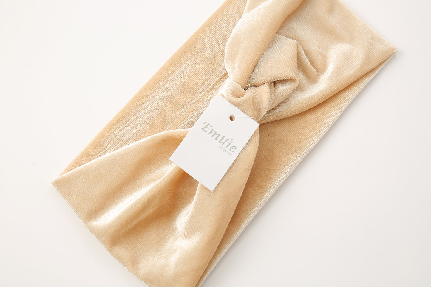 Headband velvet champagne