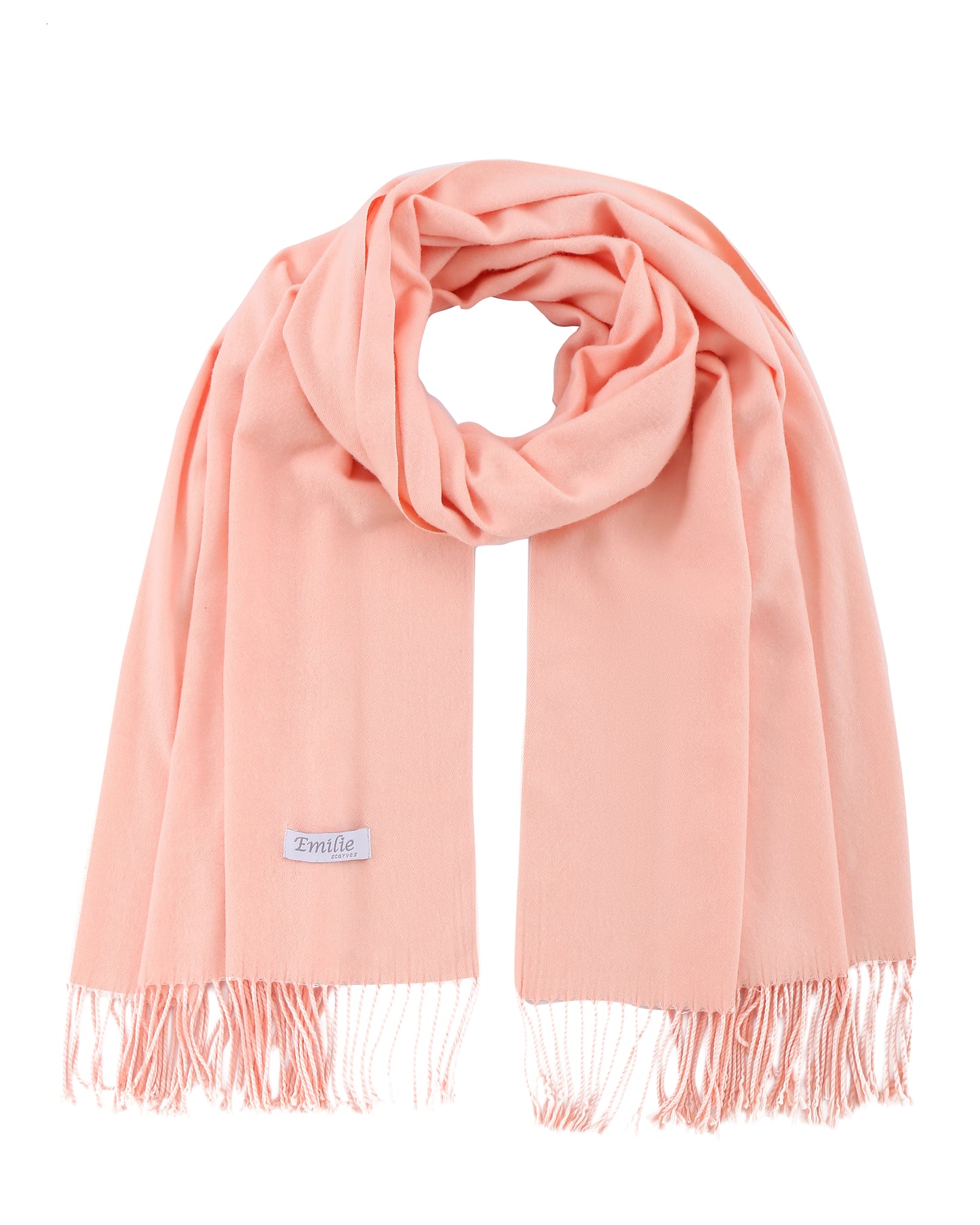 Pashmina scarf salmon pink