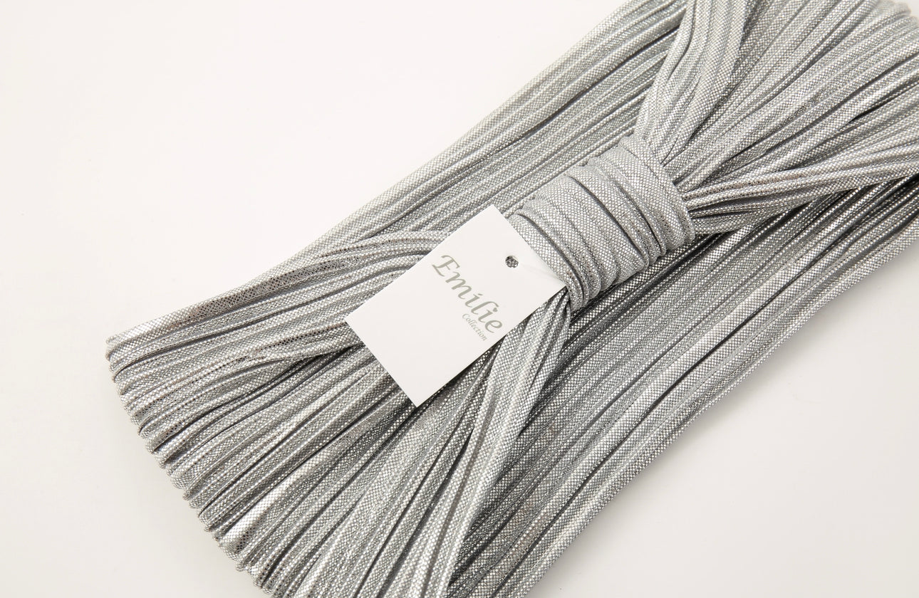 Headband satin silver