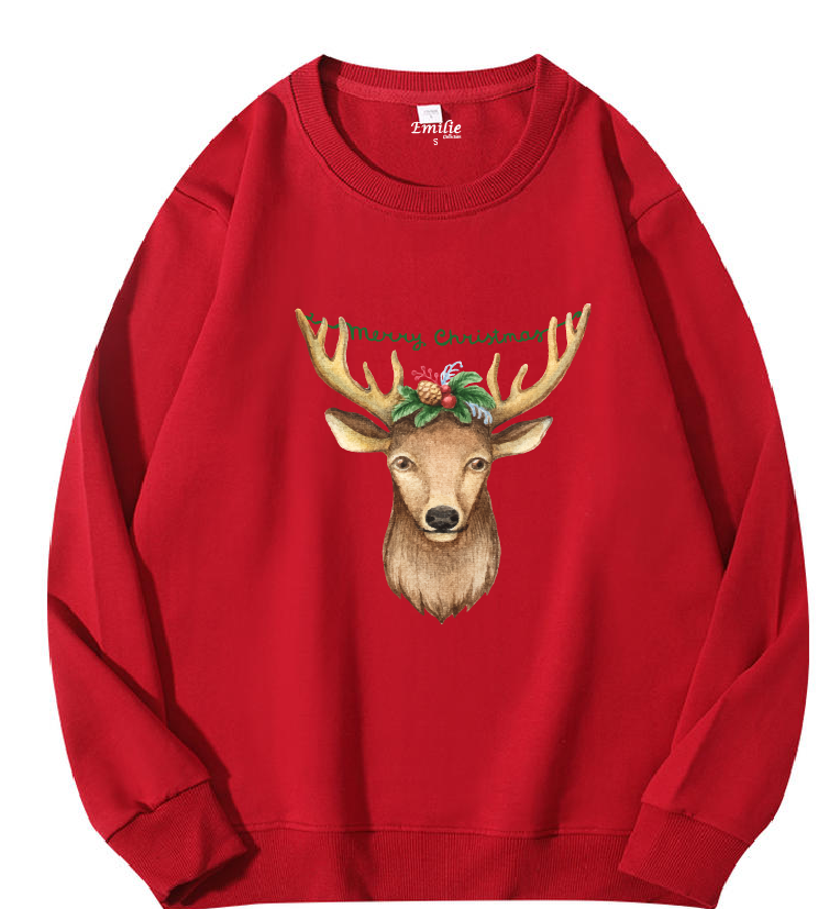 Christmas sweater red reindeer