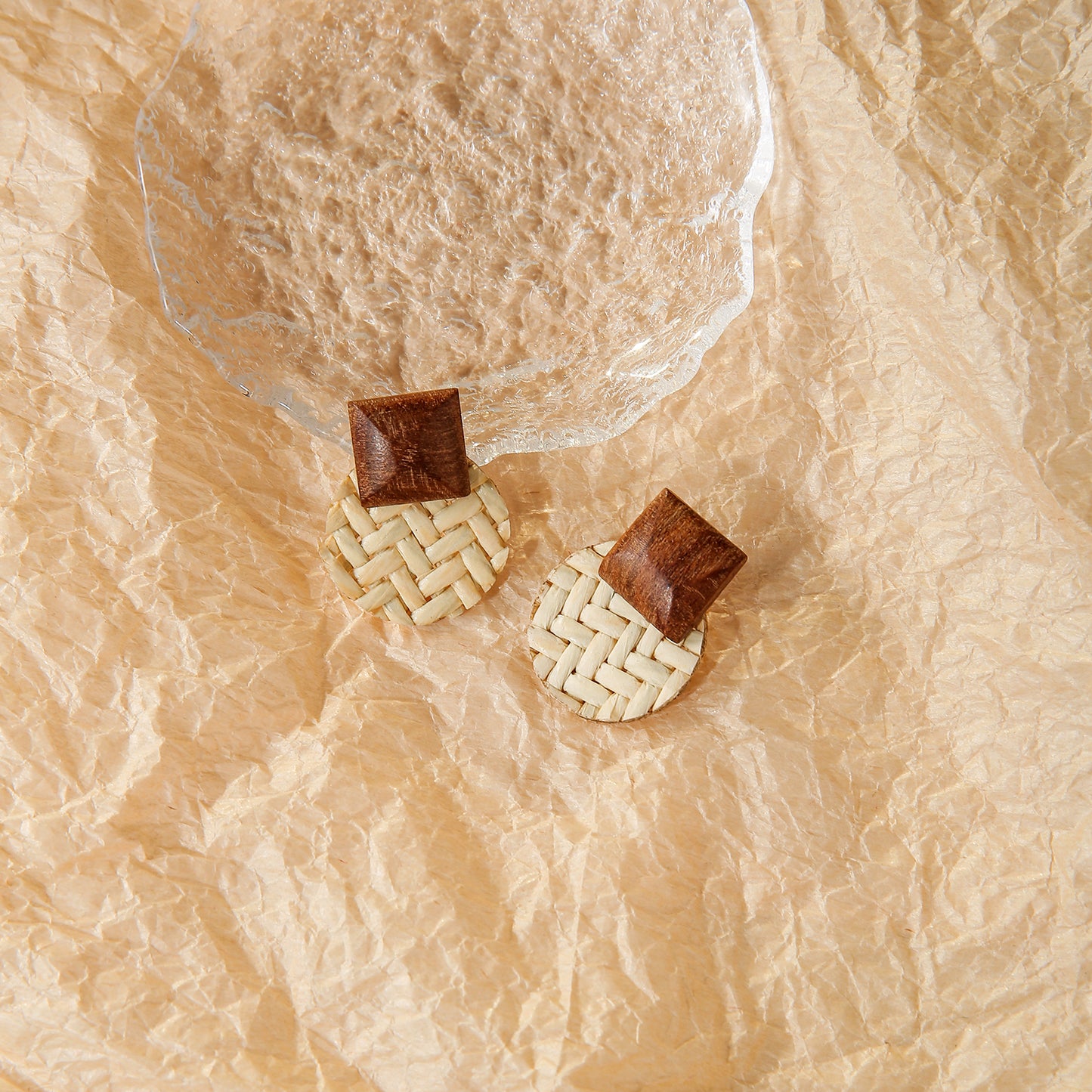 Earrings wood
