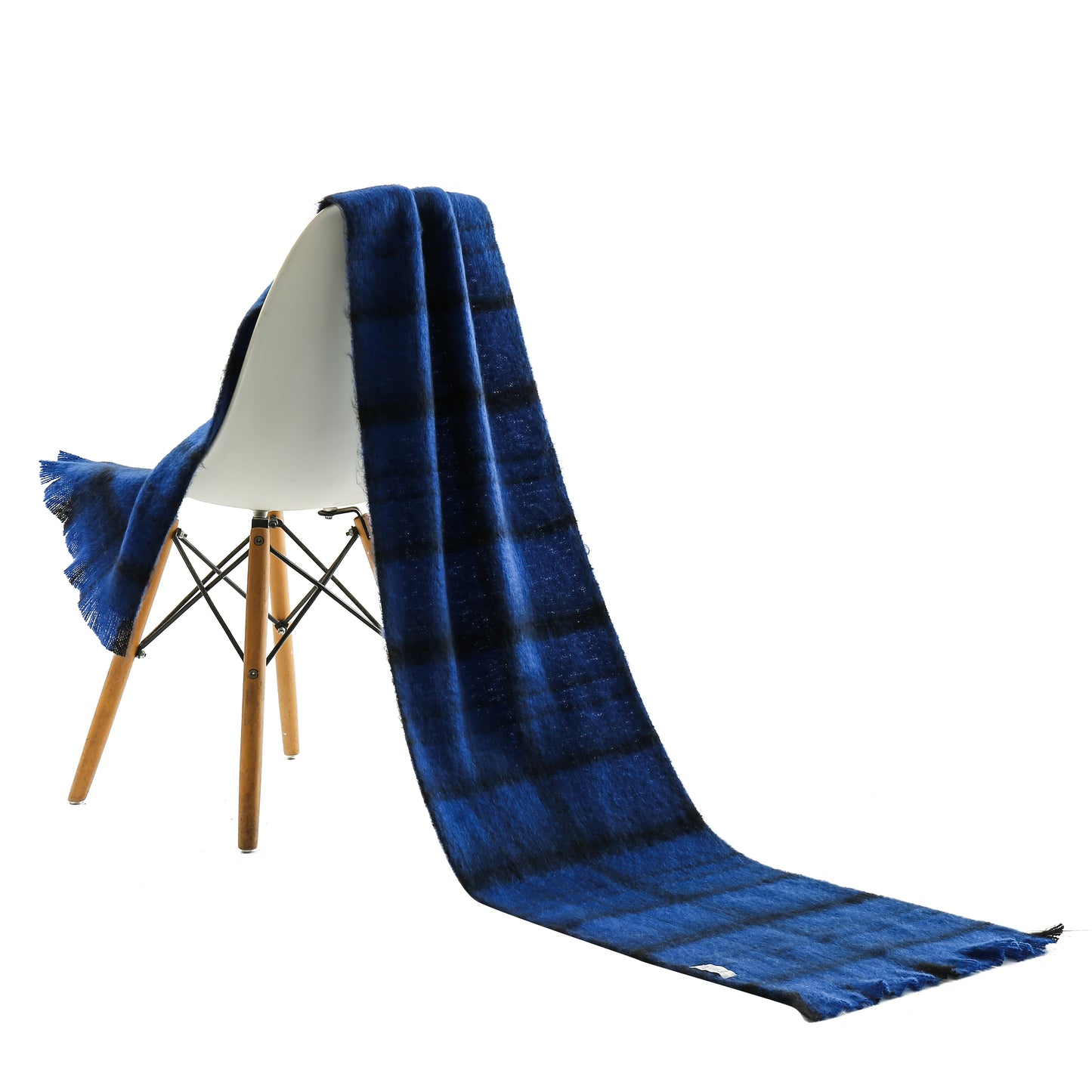 Winter scarf cobalt blue