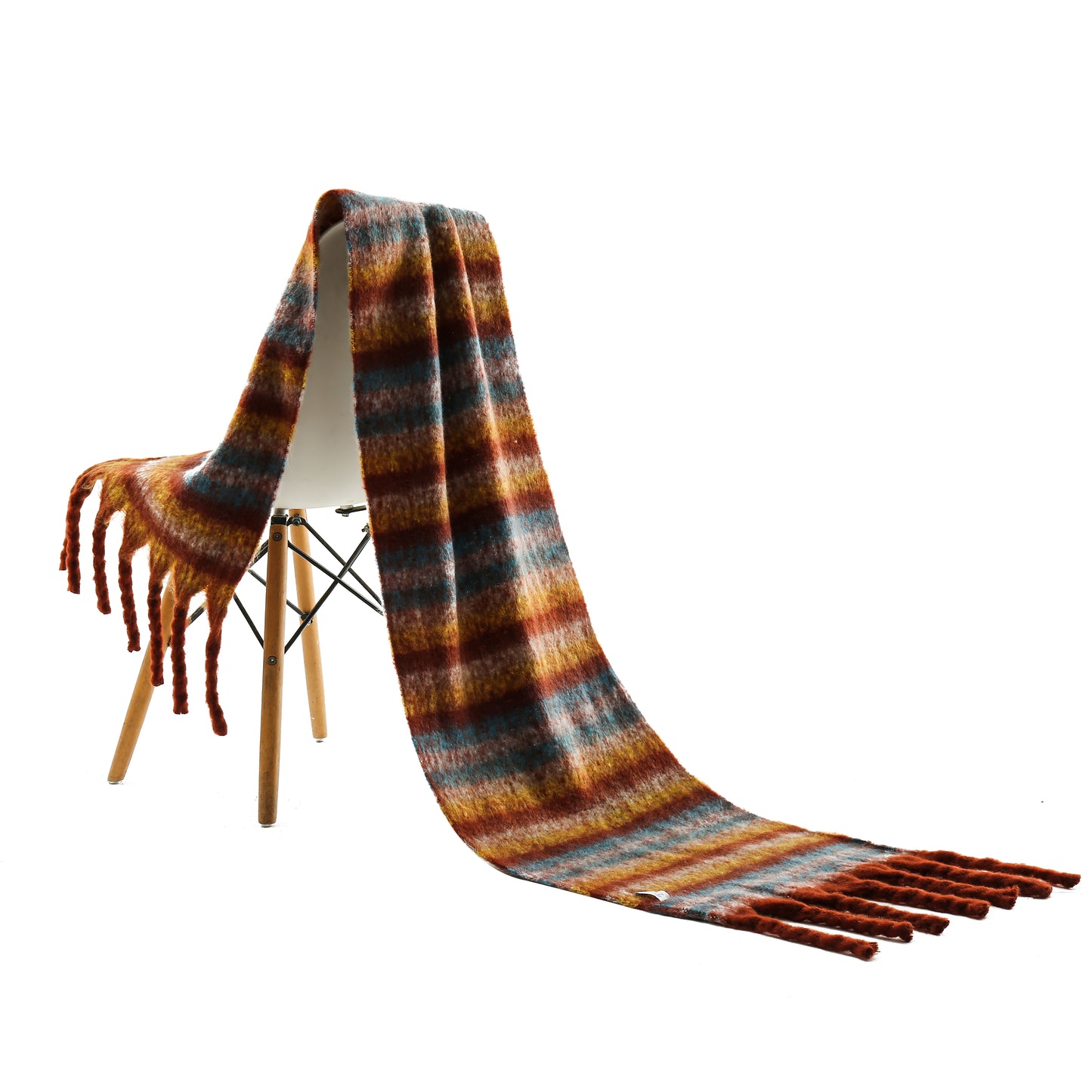 Wintersjaal roestbruin
