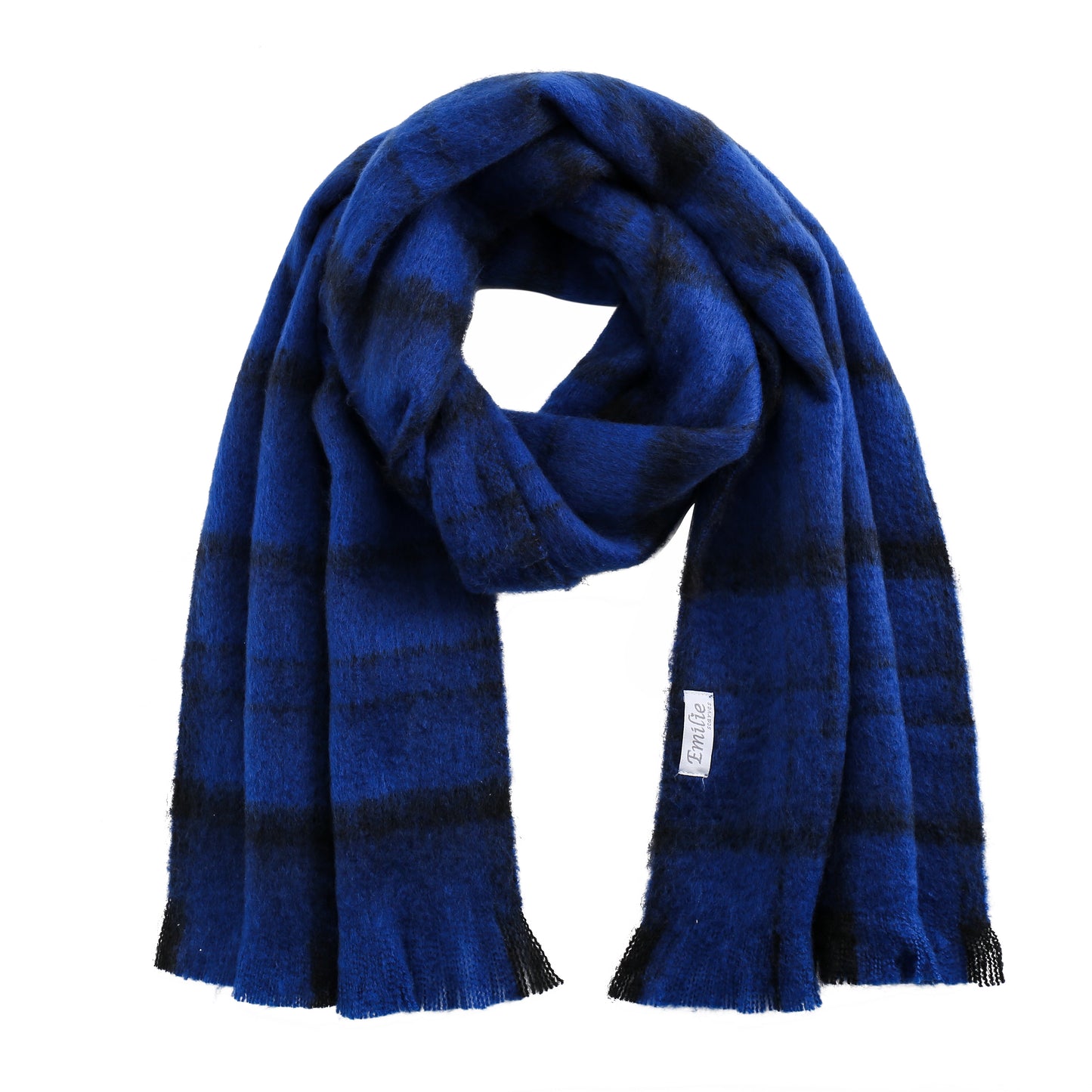 Winter scarf cobalt blue