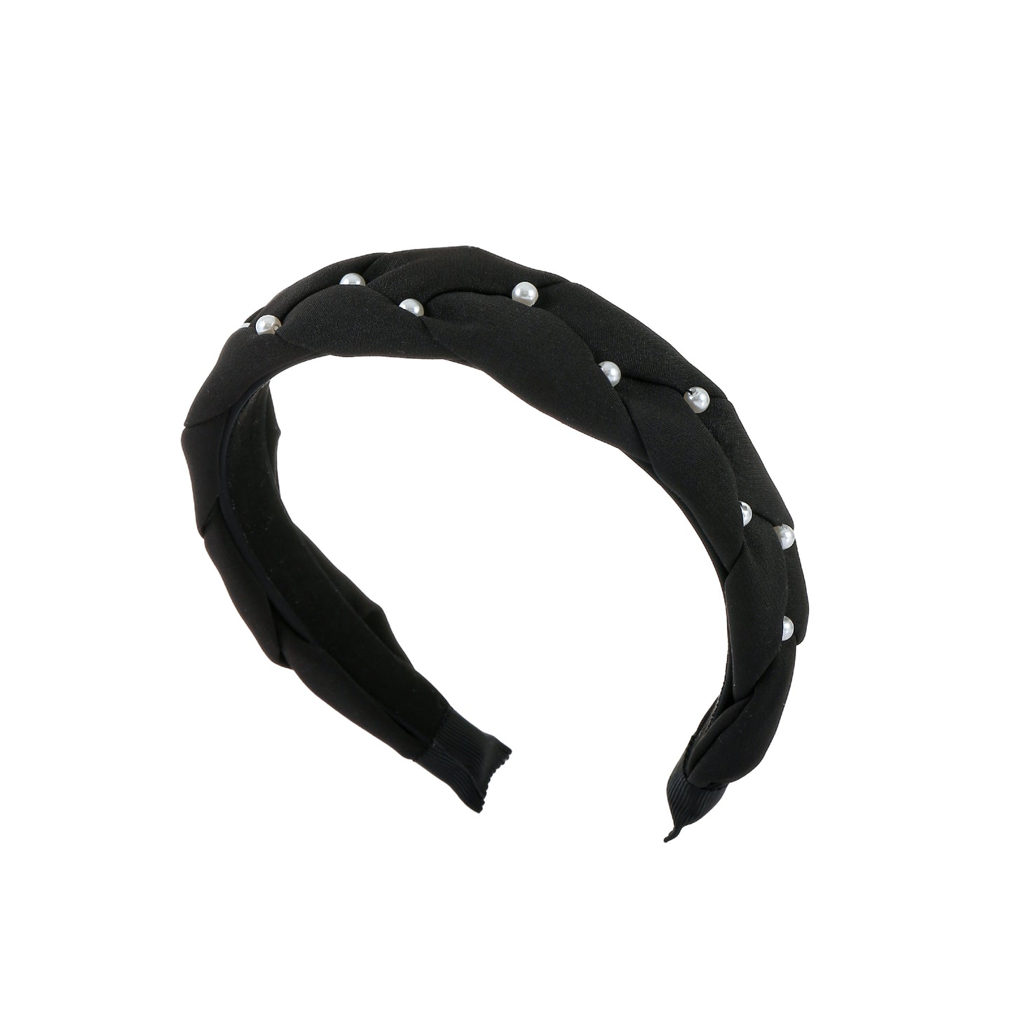 Headband pearls black