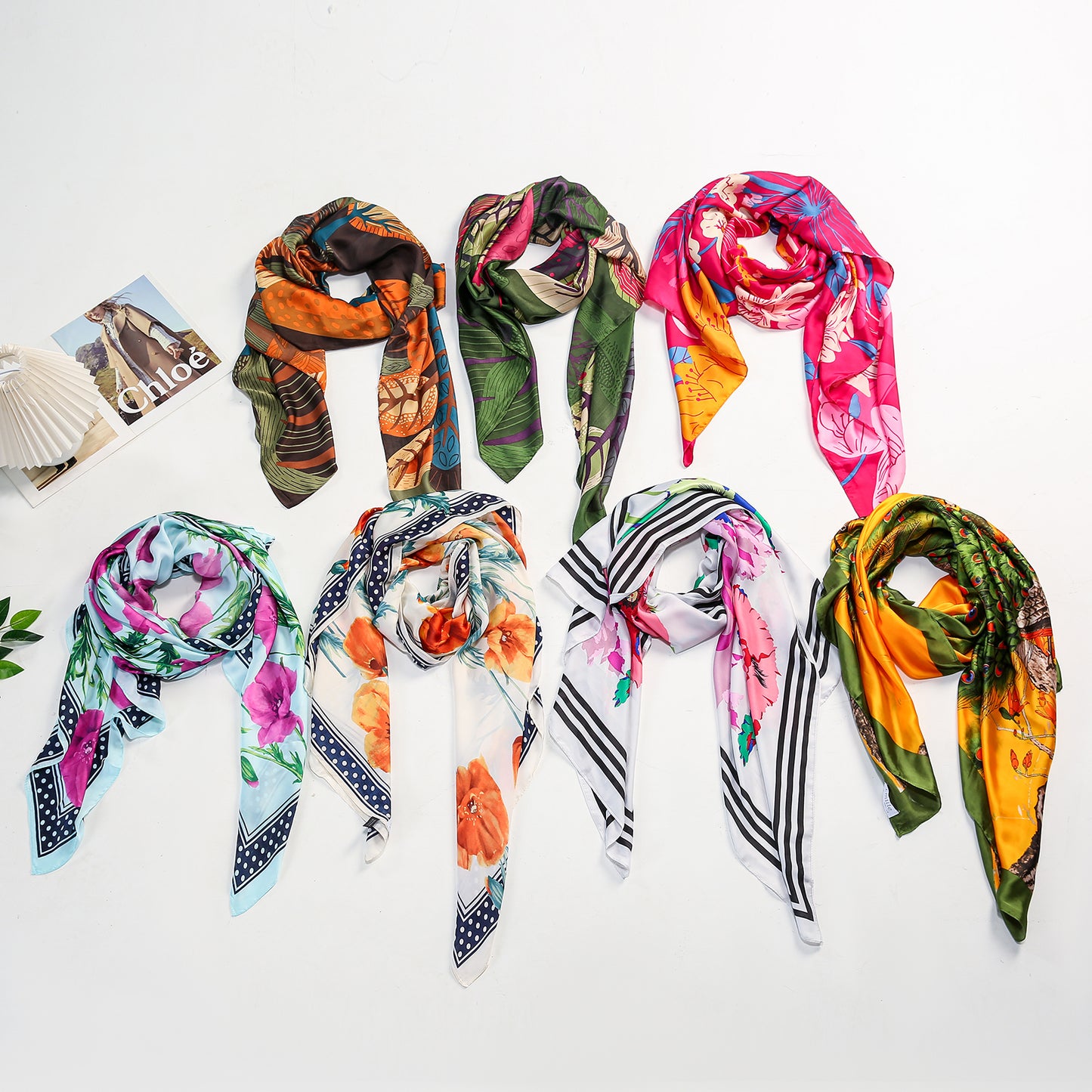 Scarf silky feeling