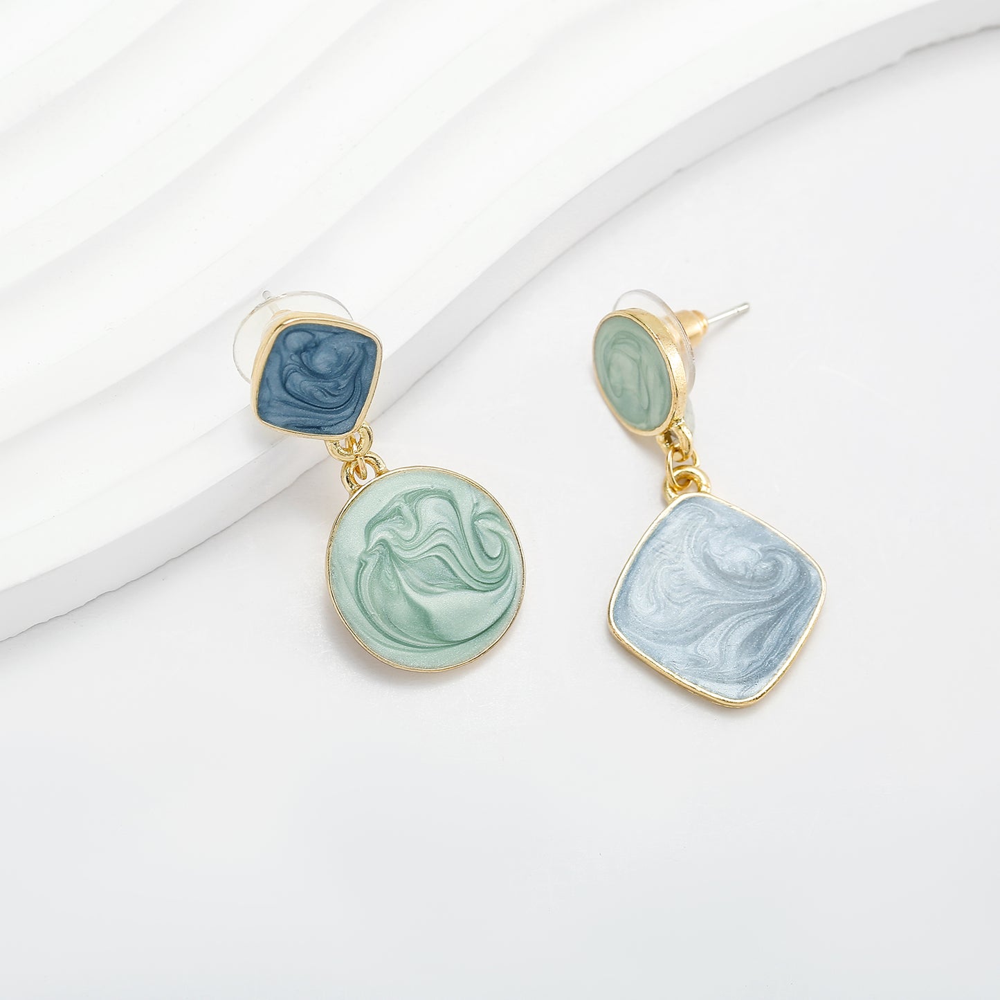 Oorbellen blauw