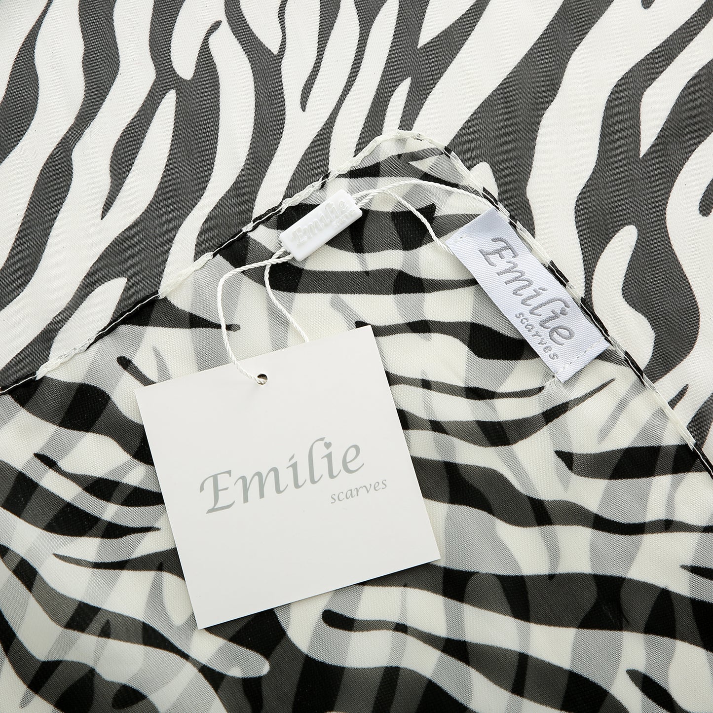 Zebra print scarf