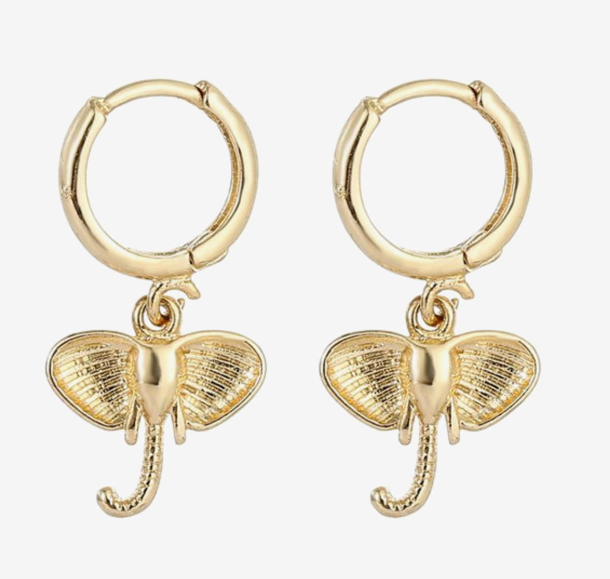 Earrings elephant gold