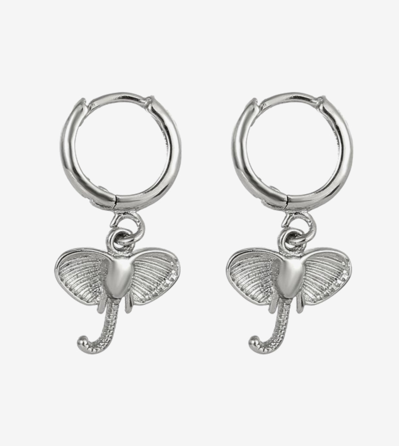 Earrings elephant silver