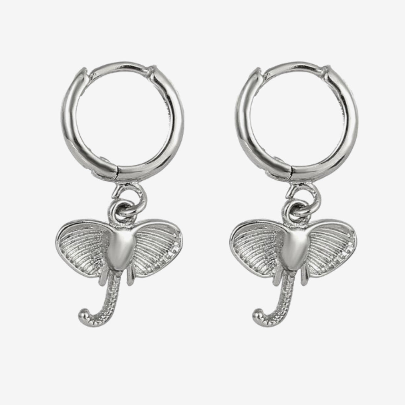 Oorbellen olifant zilver