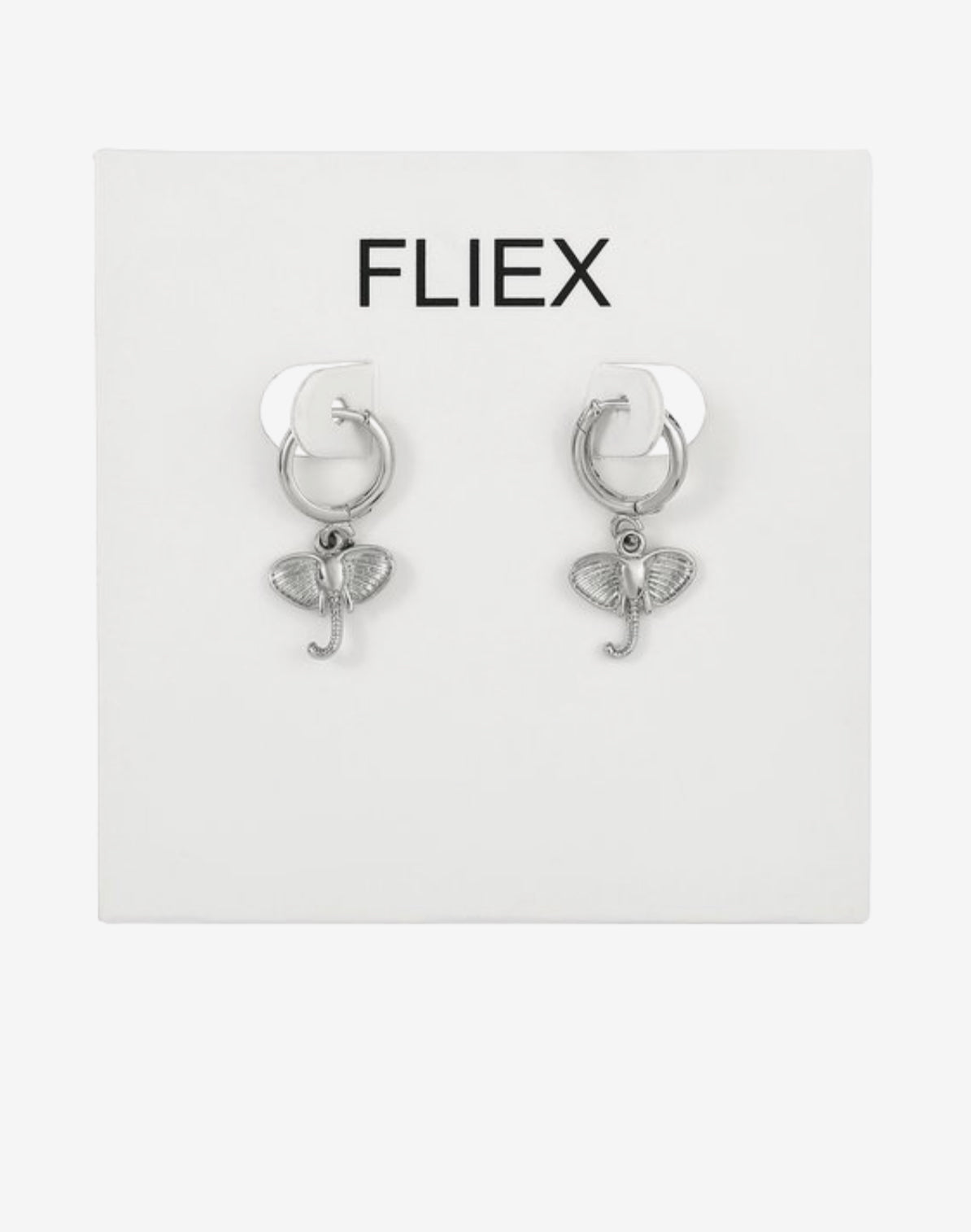 Earrings elephant silver