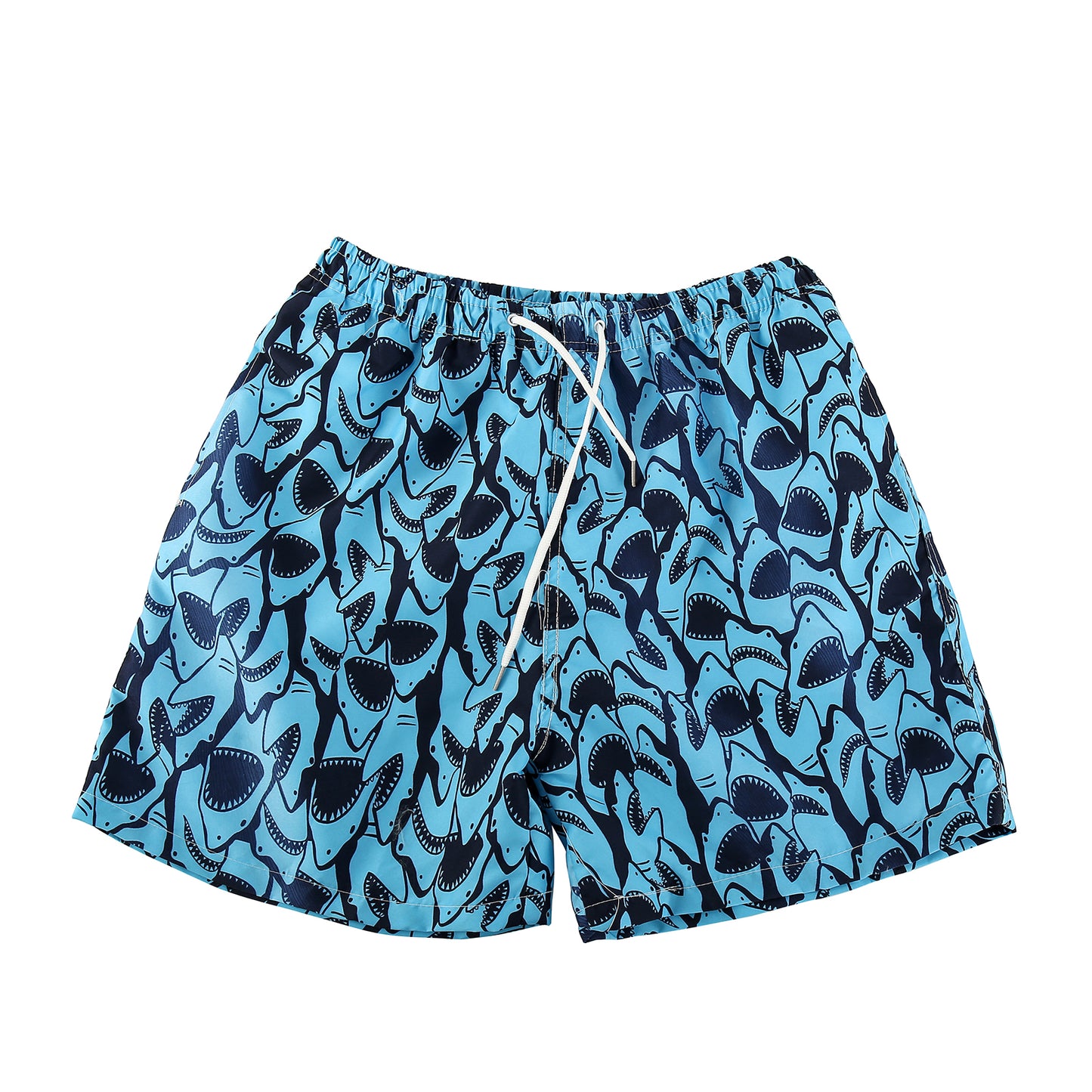 Shark print swimming trunks