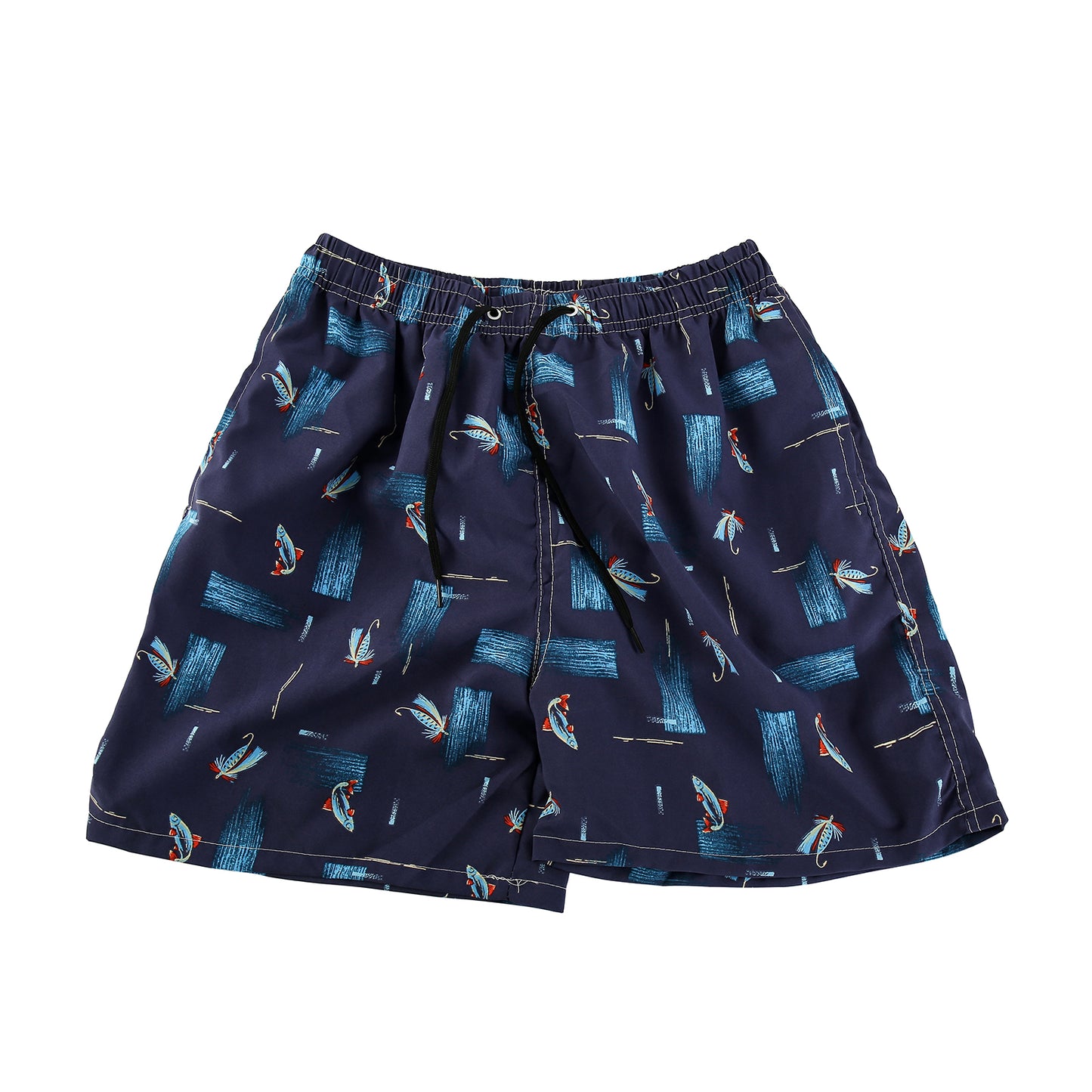 Swim shorts with print blue