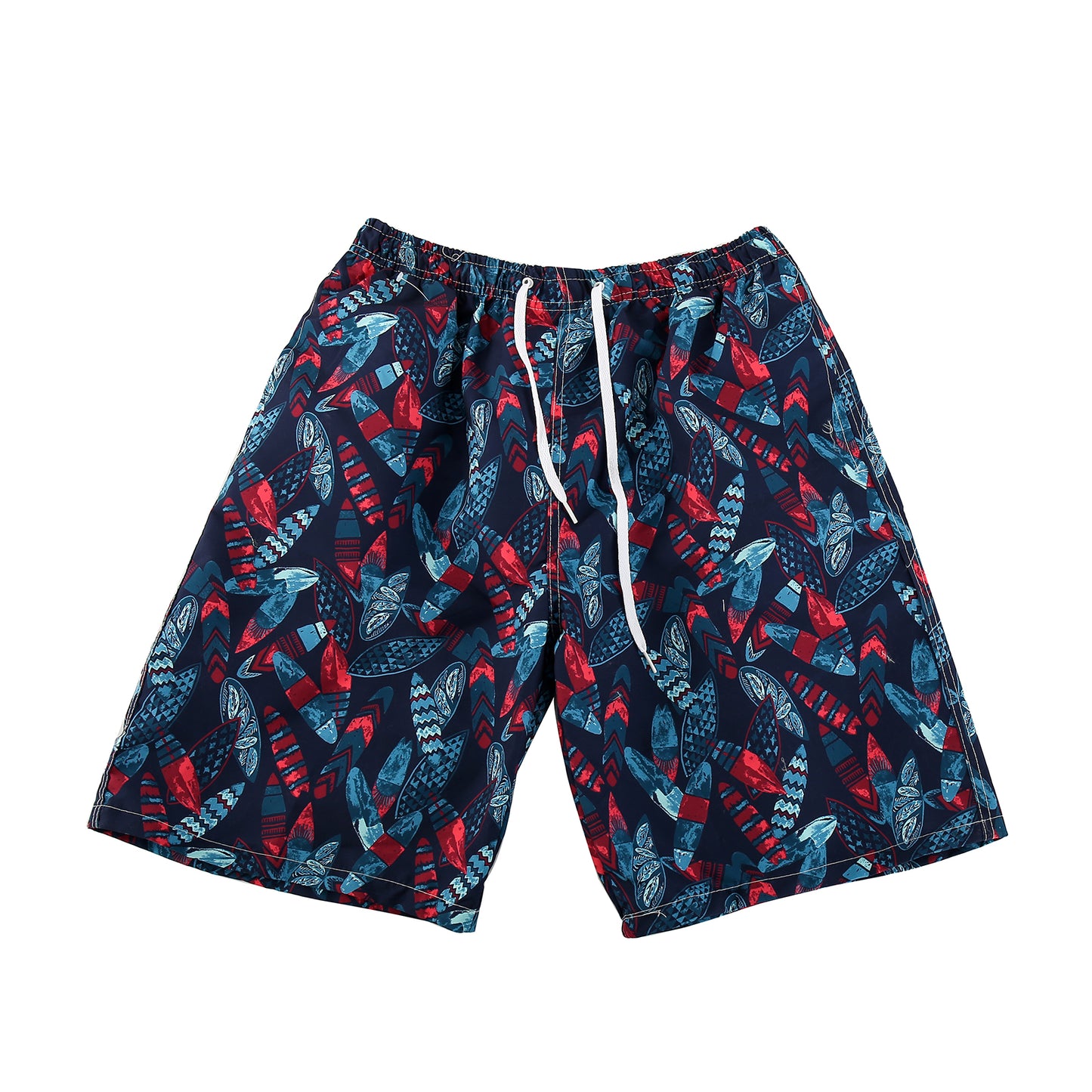 Printed swimming trunks dark blue