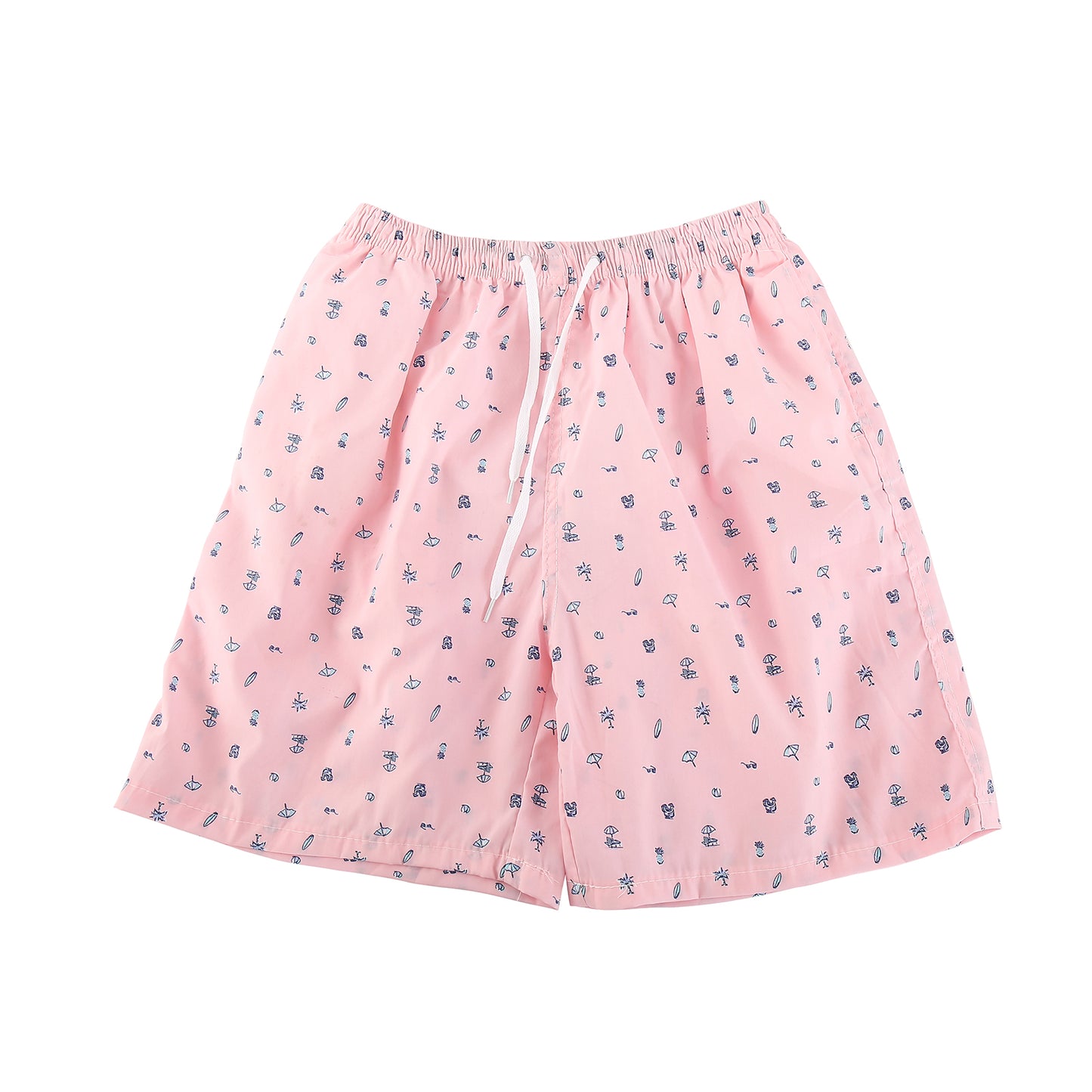 Printed swimming trunks light pink