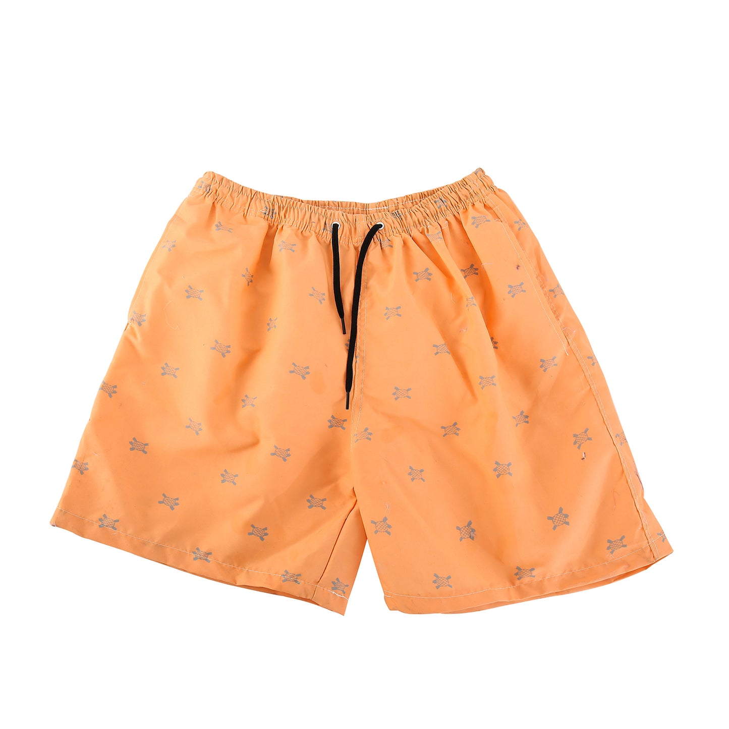 Orange printed swimming trunks