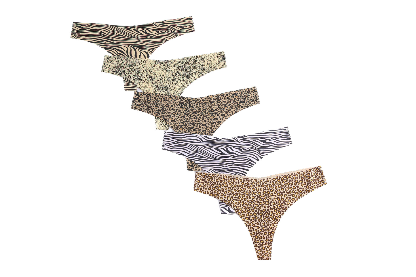 Multipack 5x strings dierenprint
