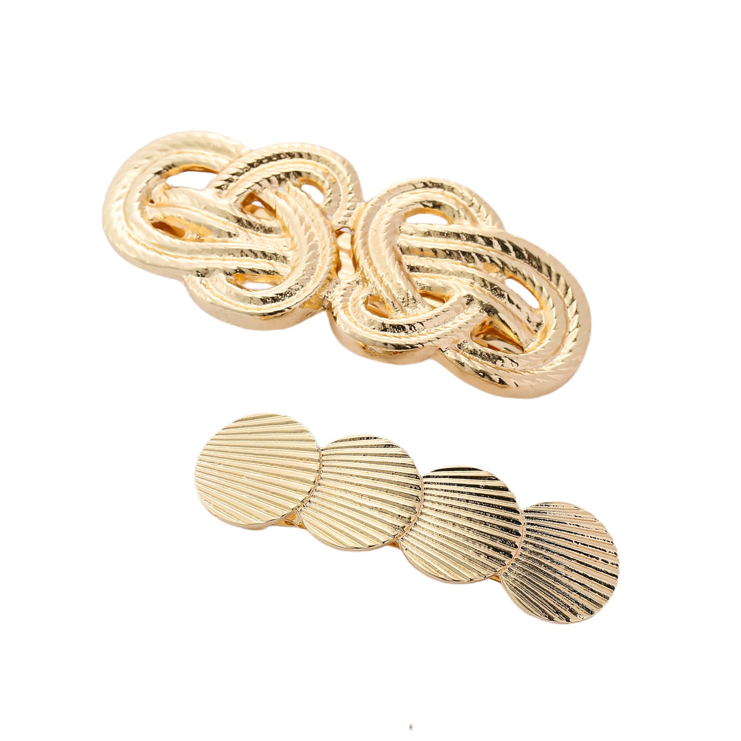 2x Haarspeld goud