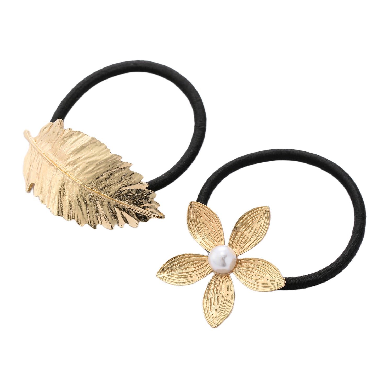 Set haarelastiek goud